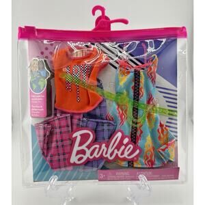 Barbie Fashions Doll Clothes and Accessories 2 Pack - Rocker Themed Outfits